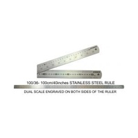 Metal Ruler - 1 Metre/36inch Dual Measure