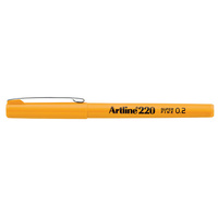 Artline 220 Fineline Pen 0.2mm Yellow
