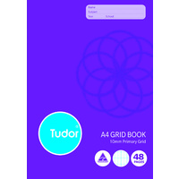 A4 Tudor Primary Grid Book 48pgs 10mm
