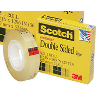 Tape Double Sided Scotch 665 12.7Mmx22.8M Boxed