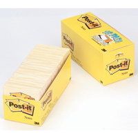 Notes Post-It 654-18Cp 76X76Mm Cabinet Pack Yellow Bx18