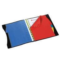 Display Book Marbig A4 Kwikzip With Pp Dividers Black 20Pg