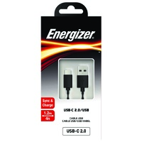 Cable Energizer 1.2M Cl Usb Type C2.0 Black*