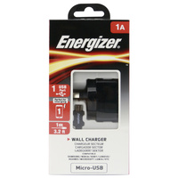 Charger Wall Energizer Micro Usb Black*