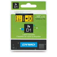 Label Tape Dymo D1 12Mmx7M Black On Yellow