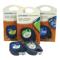 Label Tape Dymo Letra-Tag Plastic White