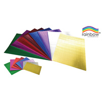 Craft Board Rainbow 500X700 Foil Corrugated Asst Pk8
