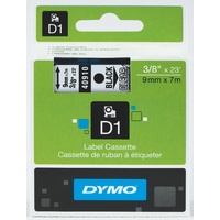 Label Tape Dymo D1 9Mmx7M Black On Clear