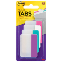 Filing Tabs Post-It Durable 686-Pwav Pink/White/Aqua/Violet