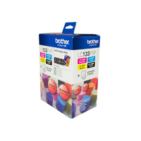 Inkjet and Photo Paper Value Pack Brother Lc133 4 Inks + Paper
