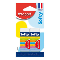 Maped Softy Eraser 2 Pkt H/Sell