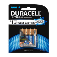 Battery Duracell Ultra with Powercheck AAA (4 Pack)
