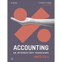 Accounting: An Introductory Framework Units 3 & 4 Student Book with 1 Access Code for 26 Months
