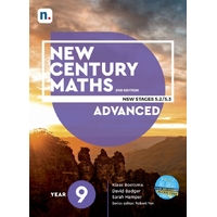 New Century Maths Advanced 9 For The Australian Curriculum Nsw Stage 5.2/5.3 (Student Book With 4 Access Codes) 2e
