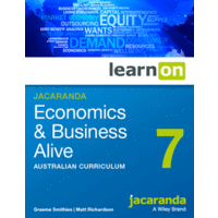 Jacaranda Economics & Business Alive 7 Australian Curriculum LearnON