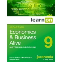 Jacaranda Economics & Business Alive 9 Australian Curriculum LearnON
