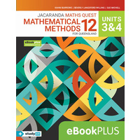 Jacaranda Maths Quest 12 Mathematical Methods Units 3 & 4 for Queensland eBookPLUS + studyON(DIGITAL)*