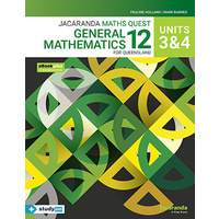 Jacaranda Maths Quest 12 General Mathematics Units 3&4 for Qld Print + StudyON & eBookPLUS 