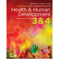 Jacaranda Key Concepts in VCE Health & Human Development VCE Units 3 and 4 7E LearnON and Print