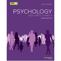 Psychology for VCE Units 3 and 4, 8e learnON and Print