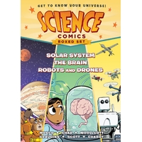Science Comics Boxed Set: Solar System, The Brain, and Robots and Drones