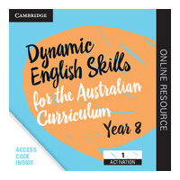 Dynamic English Skills for the Australian Curriculum Year 8 1 year subscription