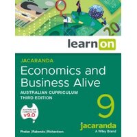 Jacaranda Economics & Business Alive 9 Australian Curriculum 3E LearnON (Online Purchase)*