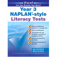 Excel NAPLAN*-style Literacy Tests Year 3