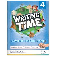 Writing Time 4 (Queensland Modern Cursive) Student Practice Book