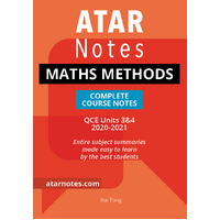 ATAR Notes QCE Maths Methods 3&4 Complete Course Notes (2021-2023)