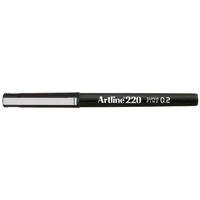 Artline 220 Fineline Pen 0.2mm Black