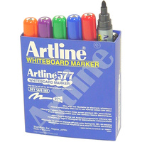Artline 577 Whiteboard Marker 8 Col Asst Bx12