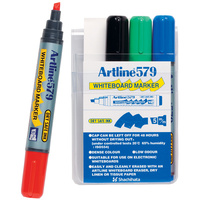 Artline 579 Whiteboard Marker Asst (Wallet 4)