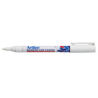 Artline 750 Laundry Marker Bullet 1.2mm White (EKC-1 Marker for Fabric)