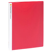 A4 40 Fixed Pocket Display Book Red  