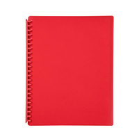 Display Book  A4 Refillable Red