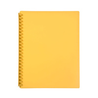 Marbig Display Book  A4 Refillable Yellow