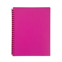 Marbig Display Book  A4 Refillable Pink