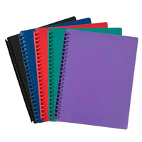 Refillable A4 Display Book 20 Pocket Assorted