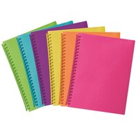 Marbig A4 Assorted Colours 20 Pocket Translucent Refillable Display Book