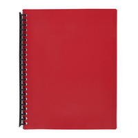 Marbig Display Book  A4 Refillable Red 40Pgs