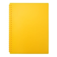 Marbig A4 Refillable Display Book 40 Pocket - Yellow