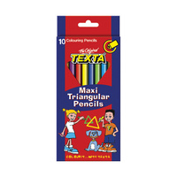 Pencil Coloured Texta Maxi Pk10