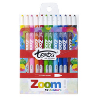 Texta Zoom Twistable Crayon Pk12