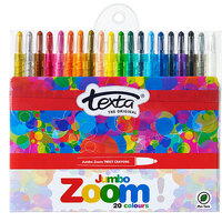 Texta Zoom Jumbo Crayon Pack 20