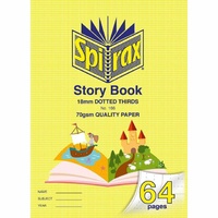 Spirax 166 Story Book 335X240 64Pg 18Mm Dt  70Gsm