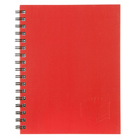 511 Hard Cover Notebook 225 x 175Mm 200 Page Red