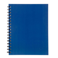 A4 Spirax Hard Cover Notebook 200 PG Blue