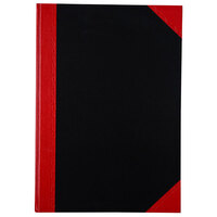 Black & Red Notebook A4 100 Leaf Ruled