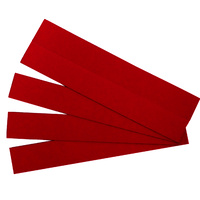 Quartet Magnetic Strip Red 22mm x 150mm Pack 25